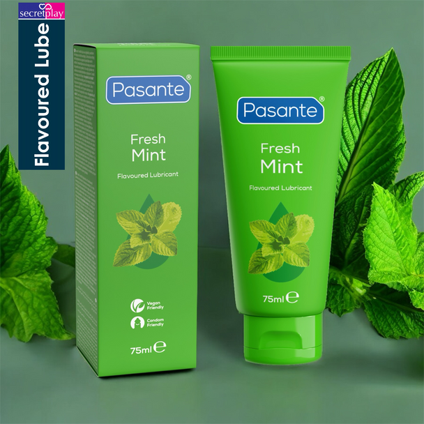 Pasante Fresh Mint Lube 75ml | Water Based Personal Sex Lubricants |