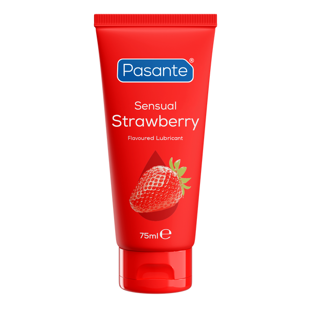 Pasante Sensual Strawberry Lube 75ml | Water Based Vegan Personal Sex Lubricants