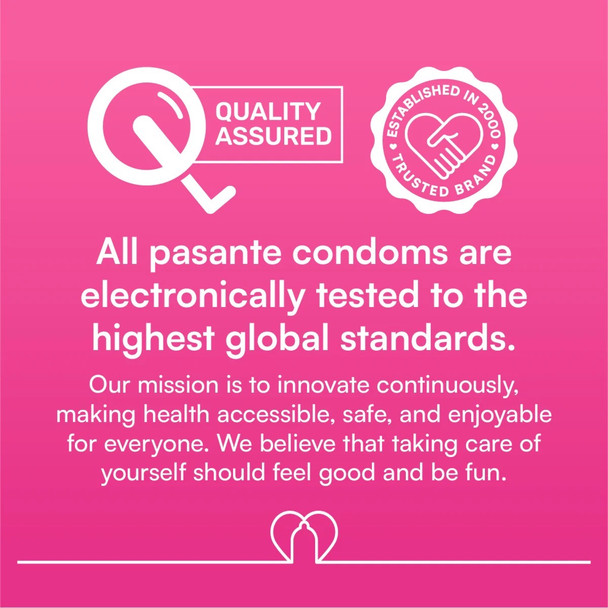 72 x Pasante Regular Condoms | Comfort Feeling | Nominal 54mm Width | CE Kite
