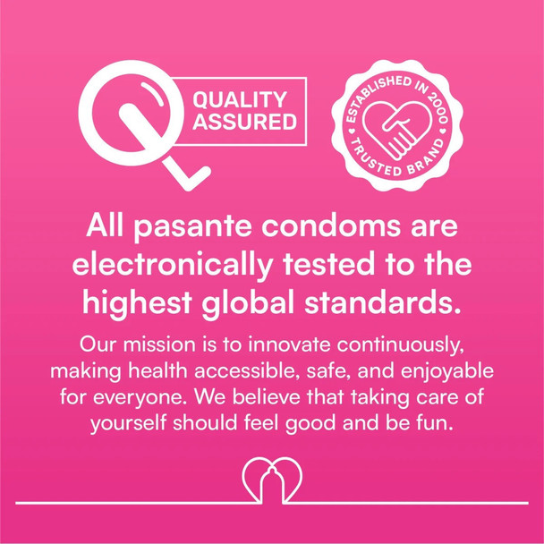 Pasante Regular Condoms Box of 3  | Comfort Feeling | Nominal 54mm Width | CE Kite