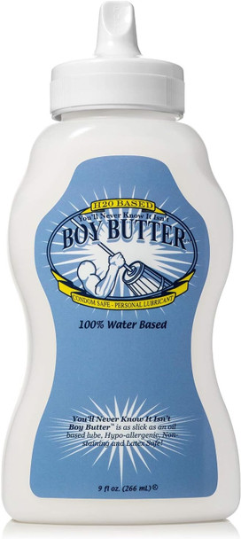 Boy Butter H2O Water Based Cream 266ml Fist Lubricant Gay Anal Fisting Sex Lube