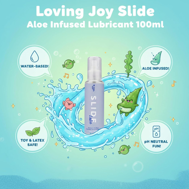Loving Joy Slide Water Based Lubricant 100ml | Silky Glide Smooth Intimate Lube