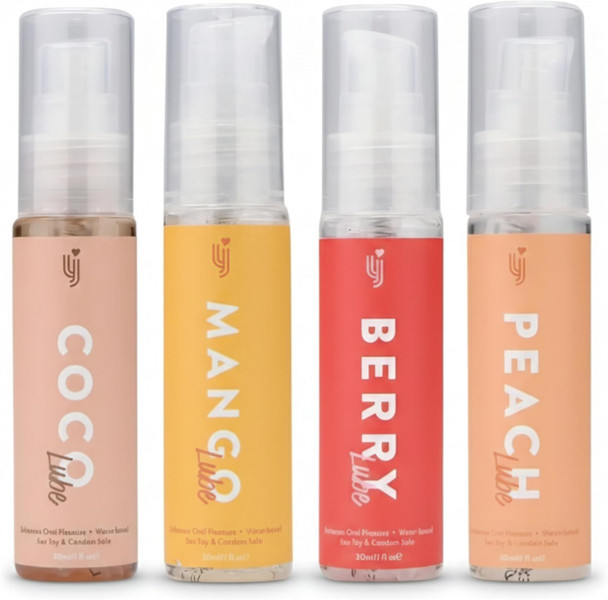 Loving Joy Flavoured Lubricants 30ml Set | Strawberry Peach Chocolate Mango Lube