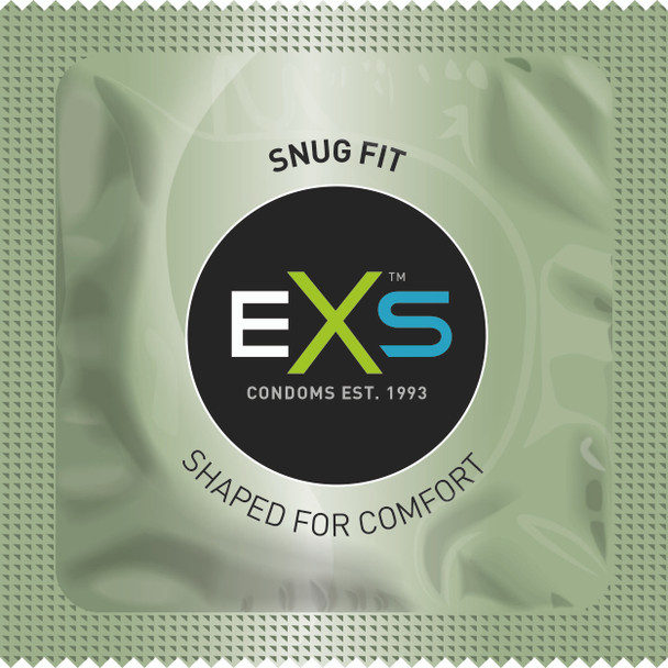 500 x Exs Snug Fit Condoms | Smaller Size Tighter Trim Close Fit | Vegan Wholesale Bulks Condoms