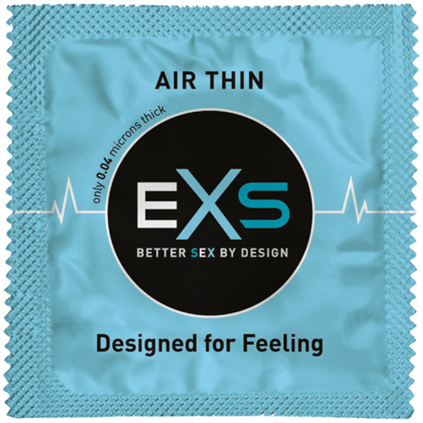 500 x Exs Air Thin Condoms | 0.045 mm Thickness | Sensitive Latex Condoms | Bulk Wholesale Pack