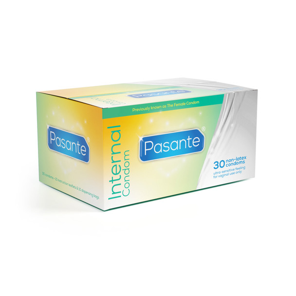 60 x Pasante Internal Non-Latex Condoms | Previously Known as Female Condom | | Softer Sensual Sensitive Feeling