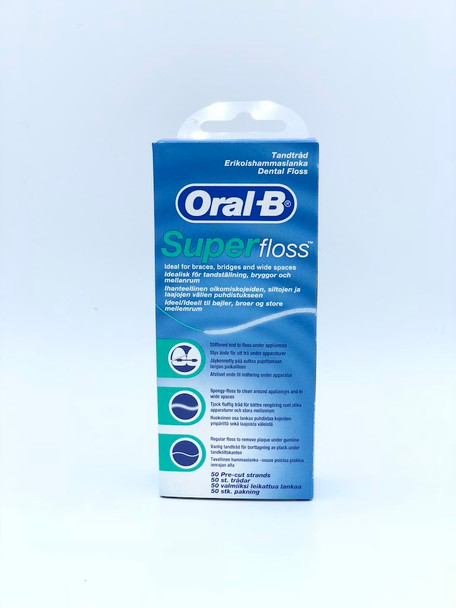 72 X Oral -B Super Floss 50 Pre Cut Strands, Wholesale Bulk