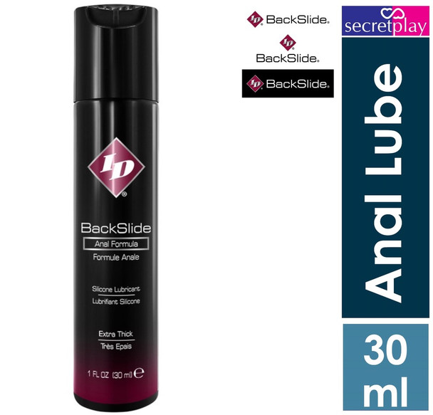 1 x ID BackSlide Anal Lube | Silicone Based | Extra Thick Smooth Lubricant | 30 ml 