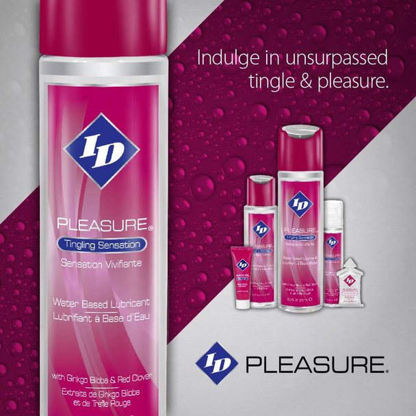 2 x ID Pleasure Tingling Sensation Water Based Lubricants | Lube | 500 ml Lubes