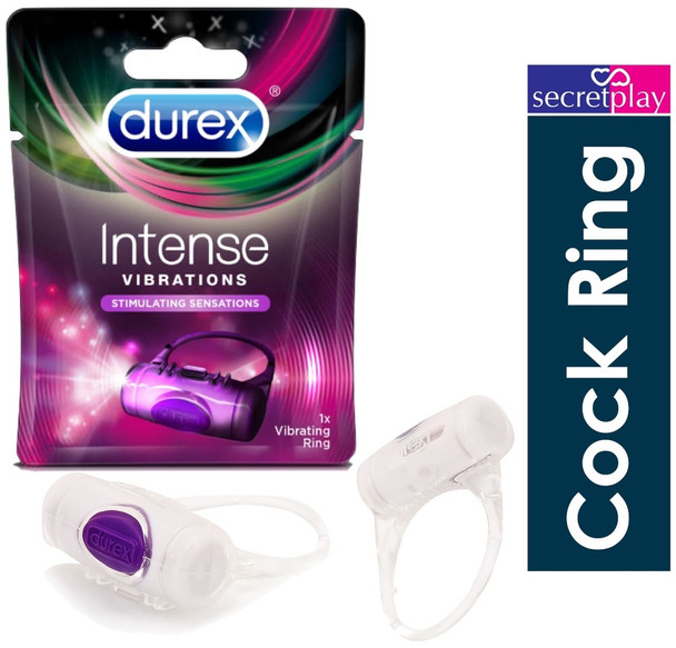 Durex Intense Vibrations Cock Ring | Stimulating Sensation Penis Ring Sex Toy