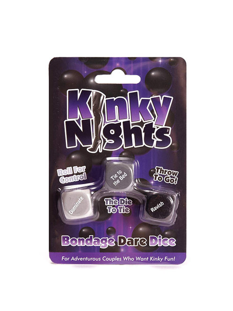 Kinky Nights Bondage Dare Dice Adult Game | Couple Fantasy Naughty Bedroom Fun | Romantic Gift
