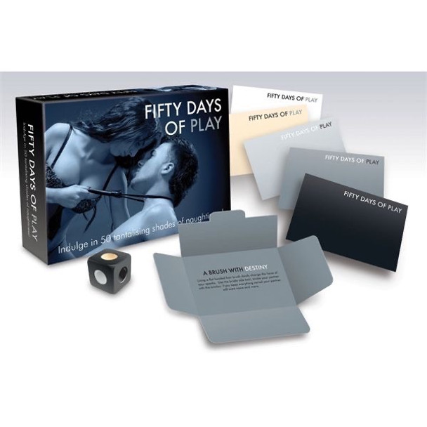 Fifty Days of Play Adult Board Card Dice Game | Sexy Naughty Fantasy Couple Bedroom Game | Romantic Gift