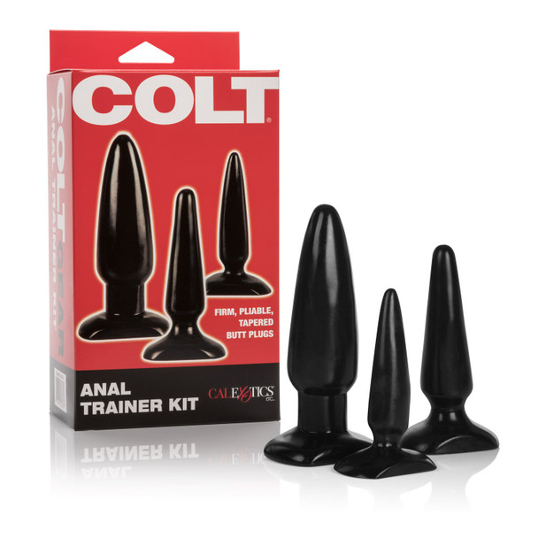 CalExotics Colt Anal Trainer Butt Plug  Kit | 3 Pack of Butt Plugs | Anal Stretch Smooth | Anal Sex Toy