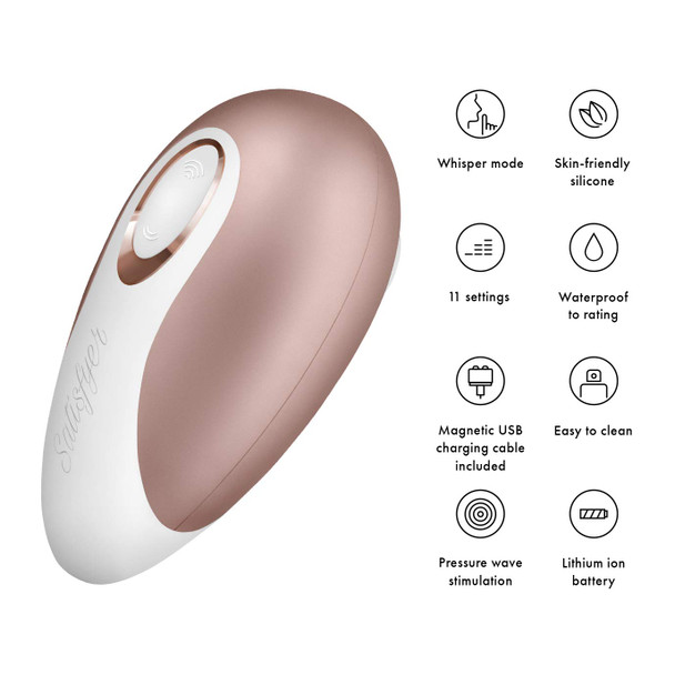 Satisfyer Pro Deluxe Clitoral Suction Stimulator Vibrator | Women Orgasm Stimulation | Sex Toy