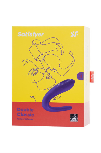 Satisfyer Double Classic Couples G-Spot Vibrator | Double Stimulation For Couple Lovers | Rechargeable Sex Toy |