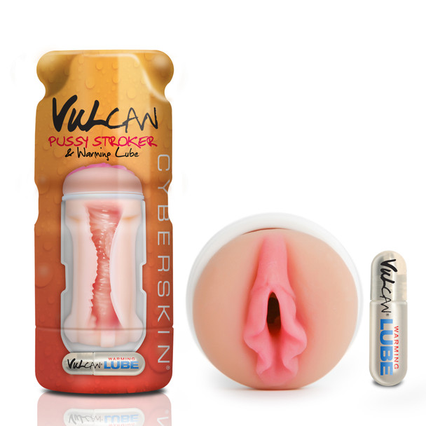 Cyberskin Vulcan Pussy Stroker With Warming Lube Male Masturbator | Realistic Vagina Sex Toy