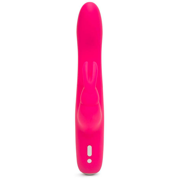 Happy Rabbit Slimline Curve Rechargeable Rabbit Dildo Vibrator - Pink