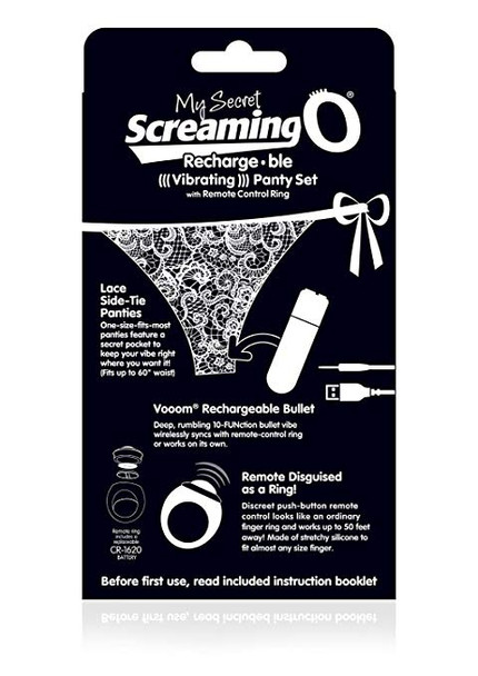 My Secret Screaming O Charged Remote Control Panty Vibe - Black