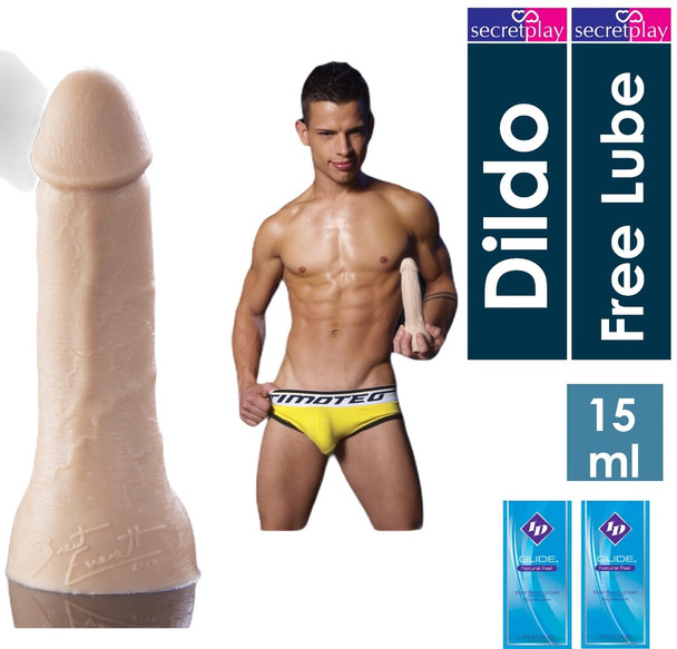 Fleshlight Fleshjack Boys Brent Everett Realistic Dildo Cock Anal Sex Toy 8" Long