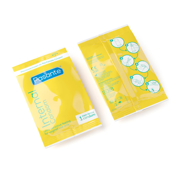 Pasante Internal Non-Latex Condoms Pack 30 | Previously Known as Female Condom | Softer Sensual Sensitive Feeling