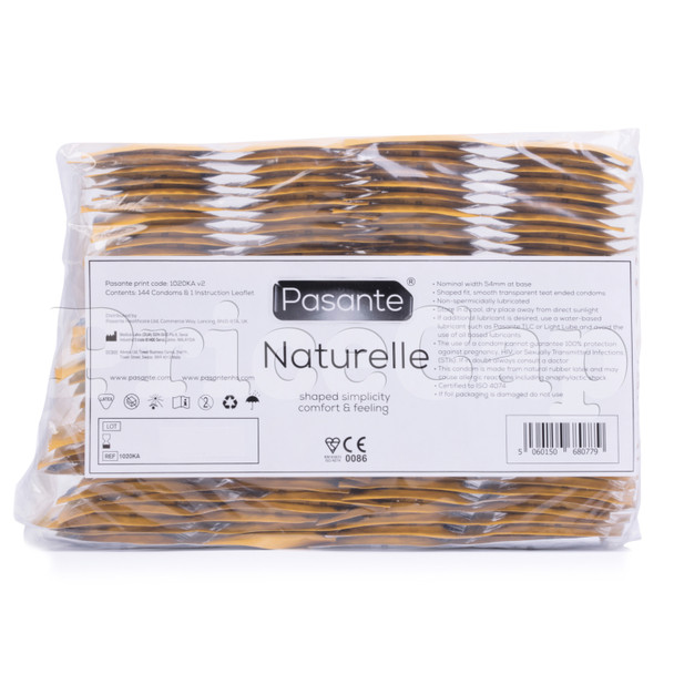 144 x Pasante Naturelle Condoms | Comfort Feeling | Wholesale Sealed Pack