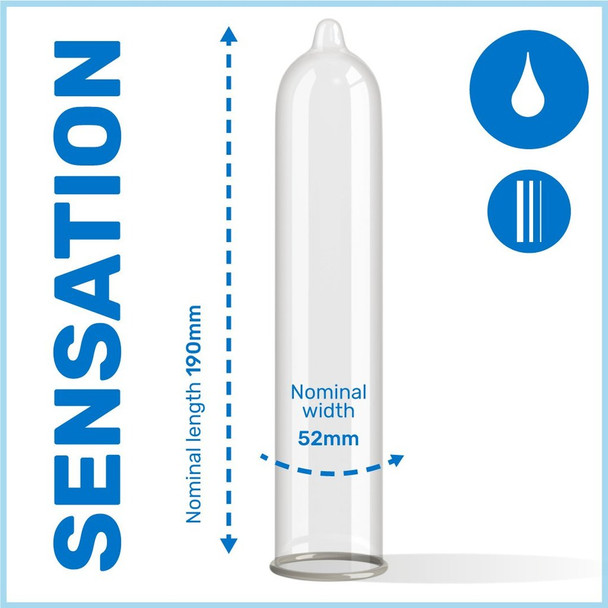 144 x Pasante Sensitive Feel Condoms | Ultra Thin Intense Feeling | Wholesale Clinic Condoms