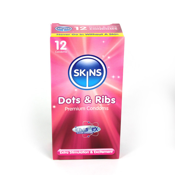 Skins Dots & Ribs Condom -  Pack of 12