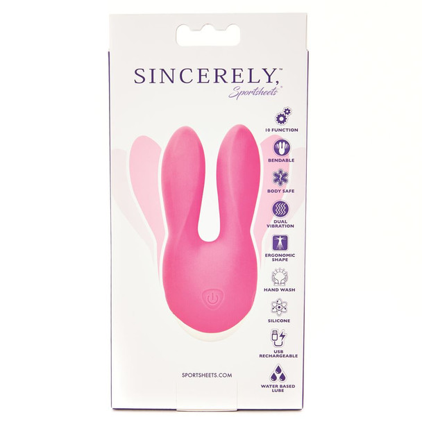 Sportsheets Sincerely Peace Vibe Bendable Vibrator Rechargeable Silicone