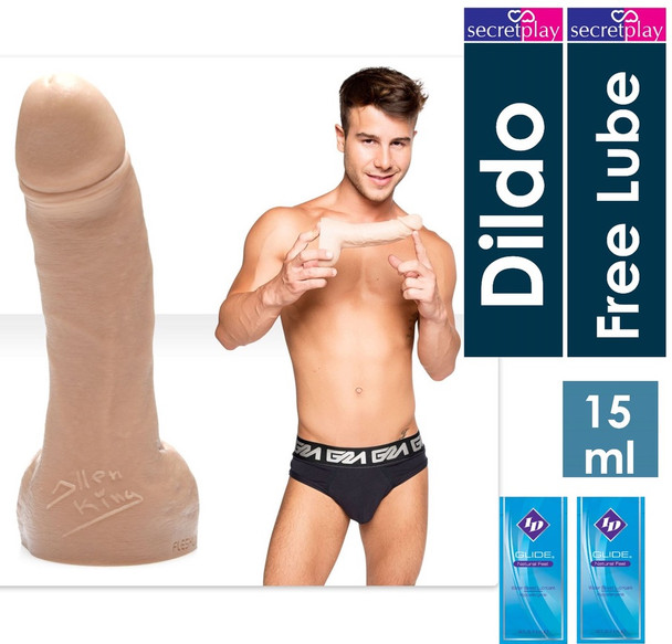 Fleshlight Fleshjack Boys Allen King Realistic Dildo Cock Anal Sex Toy 7.25" Long