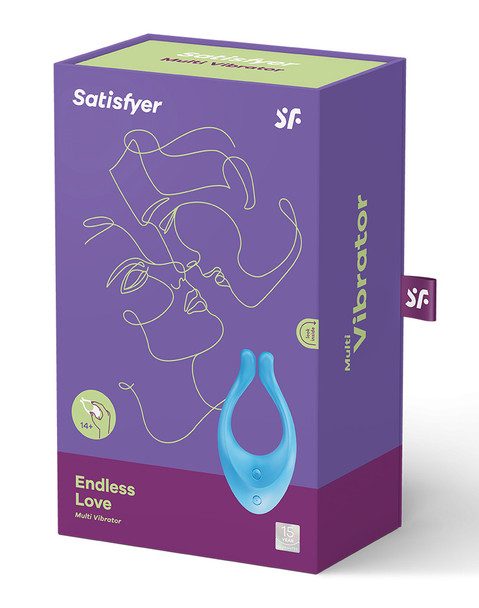 Satisfyer Partner Multifun 1 Couple Vibrator | Couples or Solo Orgasm Fun | Sex Toy Blue