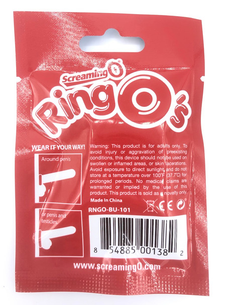 Screaming O RingO's Penis Cock Ring | Black | Super Stretchy Firmer Harder Erections 
