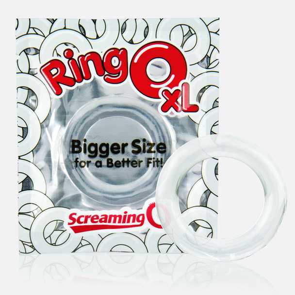 Screaming O RingO XL Clear Penis Cock Ring, Bigger Longer Harder Firmer Ring