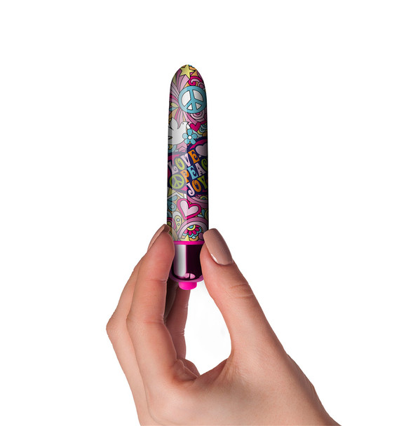 Rocks Off RO 90mm Summer of Love Groovy Baby Bullet Vibrator Sex Toy Clitoral
