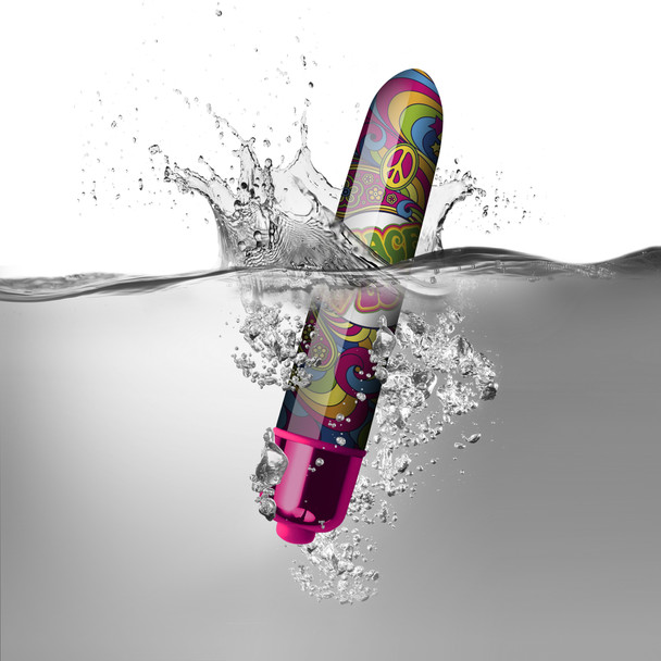 Rocks Off RO 90mm Summer of Love Groovy Baby Bullet Vibrator Sex Toy Clitoral