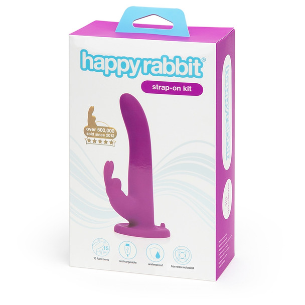  Happy Rabbit Vibrating Strap-On Harness Set Rabbit Dildo Vibrator