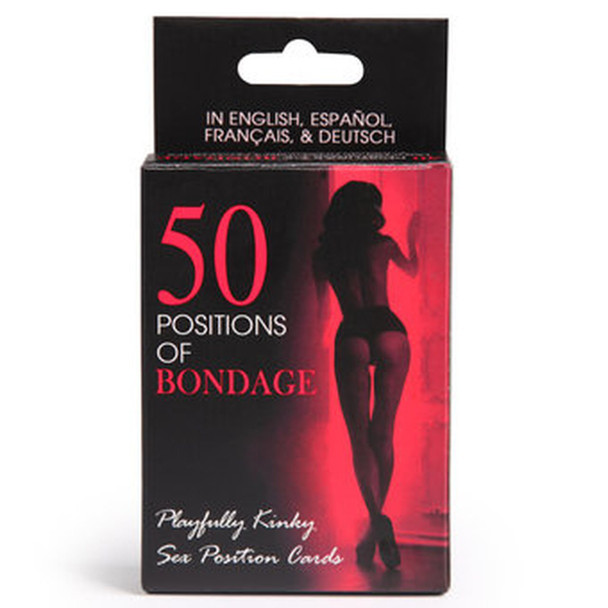 50 Positions of Bondage Card Game | Kinky Sex Position Fantasy Naughty Couple Game |