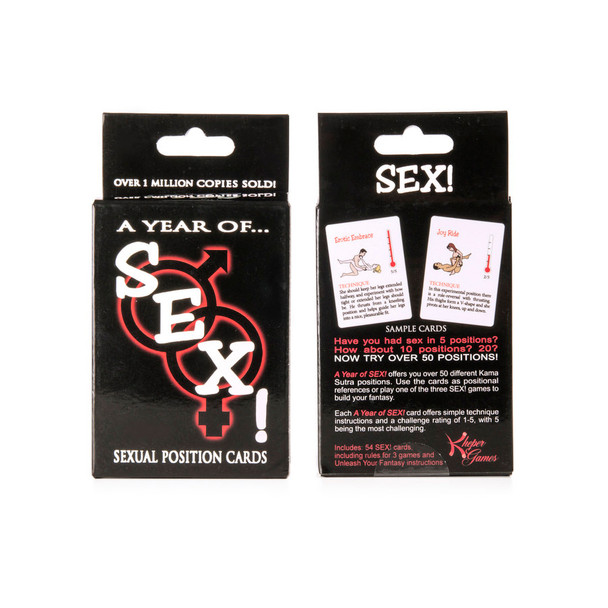A Year of SEX! Card Game | Kinky Sex Position | Foreplay Fantasy Naughty Couple Card Game |