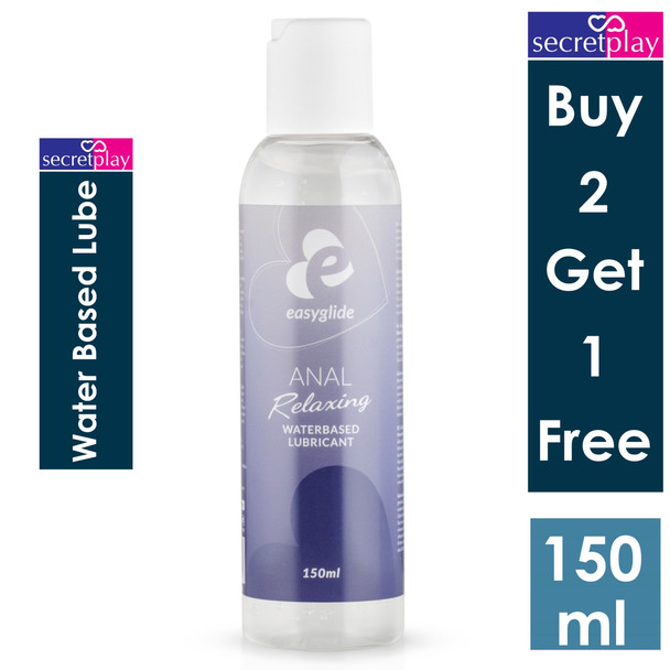 EasyGlide Anal Relaxing Lubricant Lube | 150 ml Water Based | Relaxing Effect Anal Lube