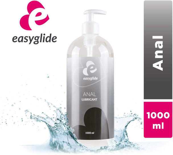EasyGlide Anal Lubricant Lube - 1000ml Odourless Colourless Taste Neutral Anal Use