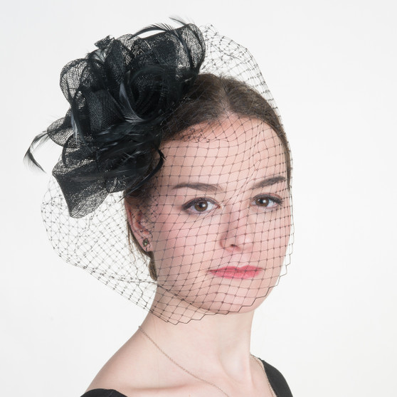 Georgia Sinamay Comb Fascinator