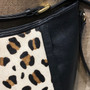 Feline Print Leather Cross Body