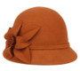 Ava Ladies Wool Felt Hat with side flower