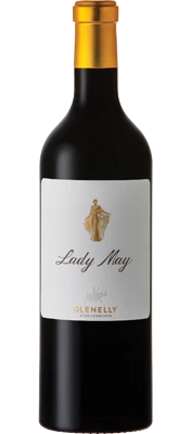 Bottle of Glenelly 'Lady May' Cabernet Sauvignon, Stellenbosch 2015 wine with dark fruit and spice.