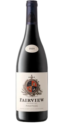 Bottle of Fairview pinotage 2023