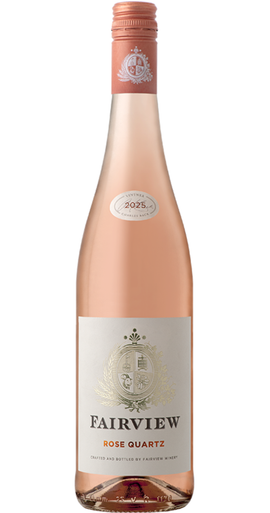 Bottle of Fairview 'Rose Quartz' Rosé 2025 from the Coastal Region