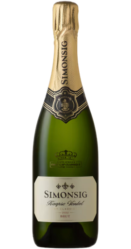 Simonsig 'Kaapse Vonkel Brut' White Blend 2024 Stellenbosch South African sparkling wine 750ml