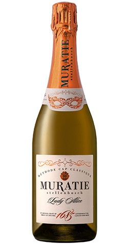 Muratie Lady Alice Sparkling Pinot Noir 2020 Stellenbosch South African sparkling rosé wine bottle