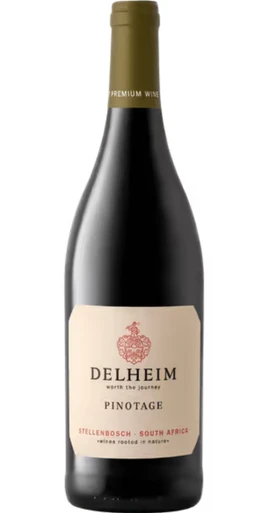 Delheim Pinotage 2024 Stellenbosch wine bottle
