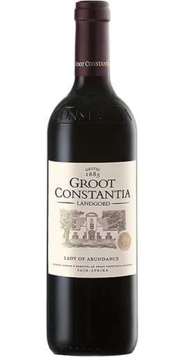 Groot Constantia Lady of Abundance 2021 Constantia red blend wine bottle