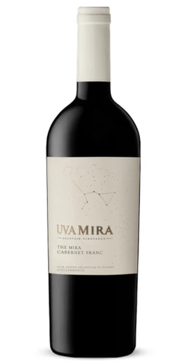 Uva Mira Mountain Vineyards The Mira Cabernet Franc 2023 Stellenbosch wine bottle